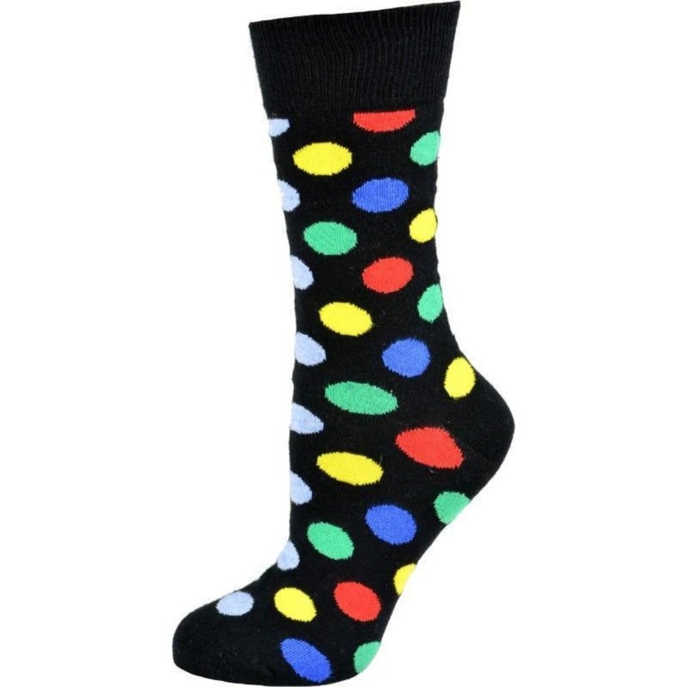 Women Cotton Polka Dot Crew Socks